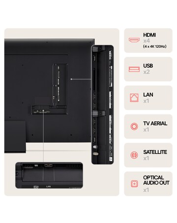 LG 65QNED87T6B 65in QNED NanoCell 4K Ultra HD HDR Smart TV