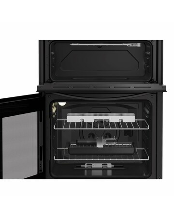 Indesit ITG6GB 60cm Gas Twin Cooker - Black
