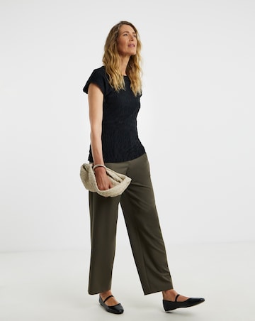 Textured Cap Sleeve Top