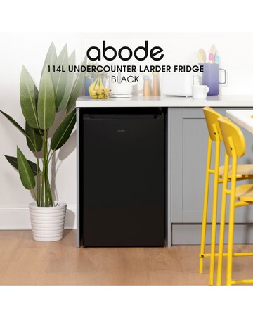 Adobe 50cm Undercounter Larder Fridge - Black