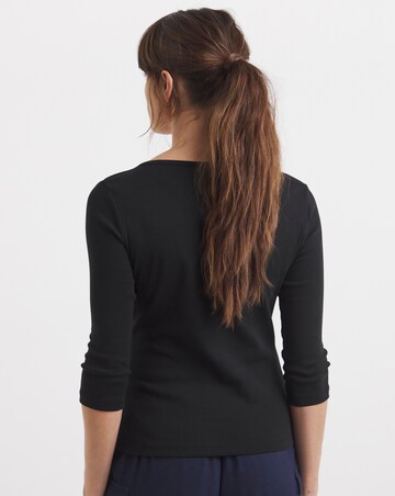 Tommy Hilfiger Three Quarter Sleeve Boat Neck