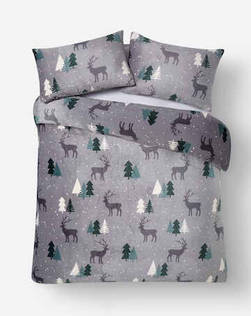Cosy Stag Fleece Duvet Set