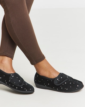 Topaz Touch & Close Full Slipper - Extra Wide Fit (EEE)