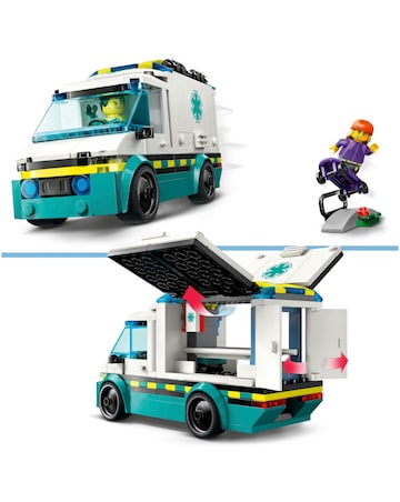 LEGO City Emergency Ambulance Toy Set with Minifigures 60451