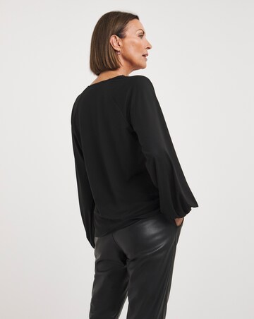 Zip Neck Longline Top