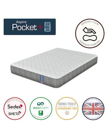 Aspire Muscle Recovery Pocket+ Memory Hybrid Mattress