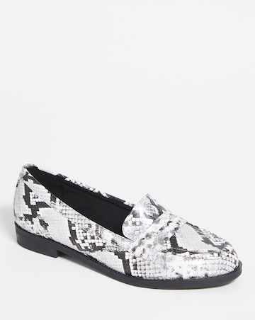 Flexi Sole Loafers - Wide Fit (E)