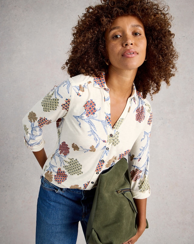 White Stuff Annie Cotton Jersey Shirt