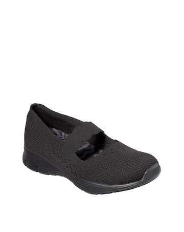 Skechers Knit Mary Jane Shoe Standard Fit