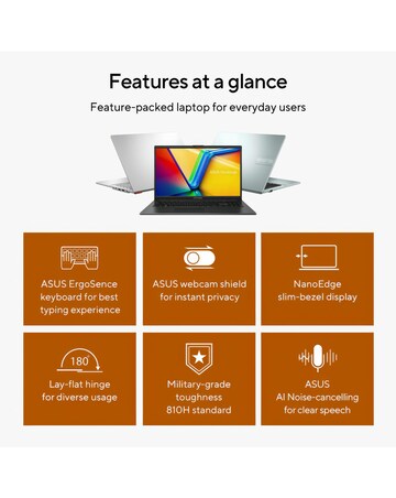 ASUS Vivobook Go 15 15.6in FHD AMD Ryzen 5 8GB 512GB Laptop - Silver