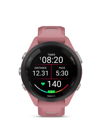 Garmin Forerunner 265S Music Smart Watch - Pink/Powder Grey