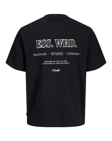 Jack & Jones Urban Edge Back Graphic T-Shirt - Black