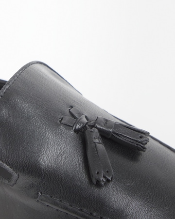 Leather Formal Tassle Loafer Wide