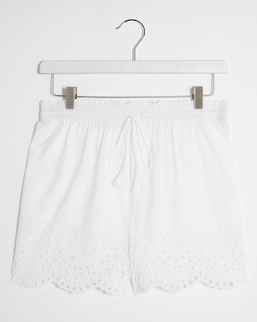 Vibrant Islands Cotton Broderie Anglais Beach Shorts