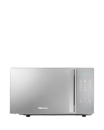 Hisense H20MOMSS4HGUK Mirror Silver Microwave 20L
