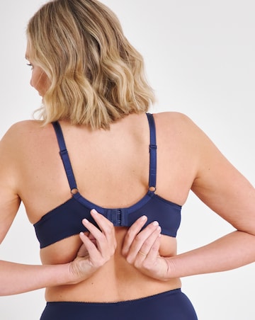 Pretty Secrets (2 Pack) Ella Lace Full Cup Wired Bras (B-K) Navy/White