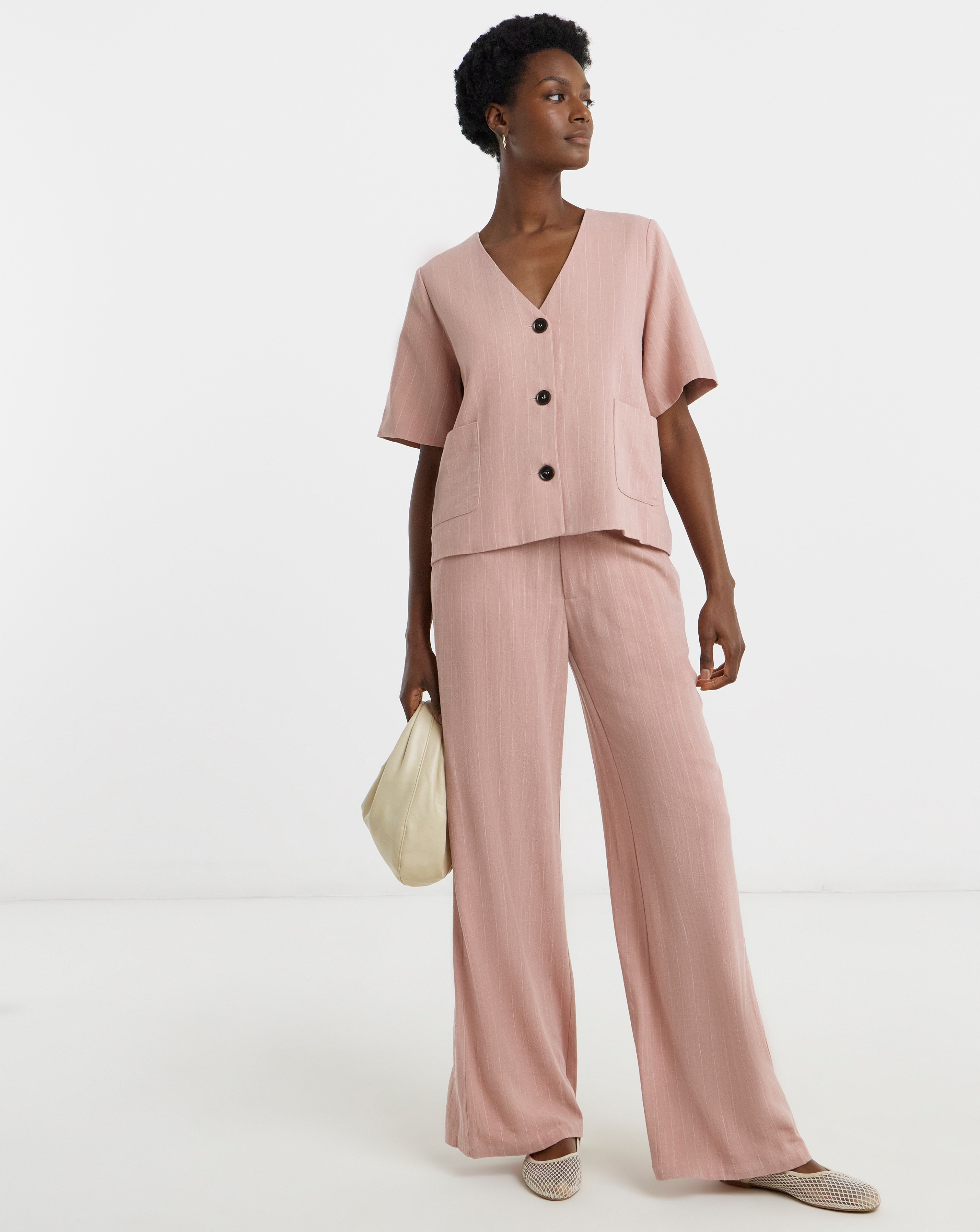 Linen Mix Stripe Jacket | JD Williams