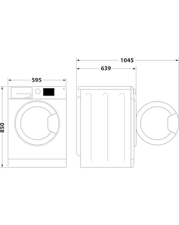 Hotpoint NSWM 1046 BS UK 10kg, 1400rpm, Washing Machine - White