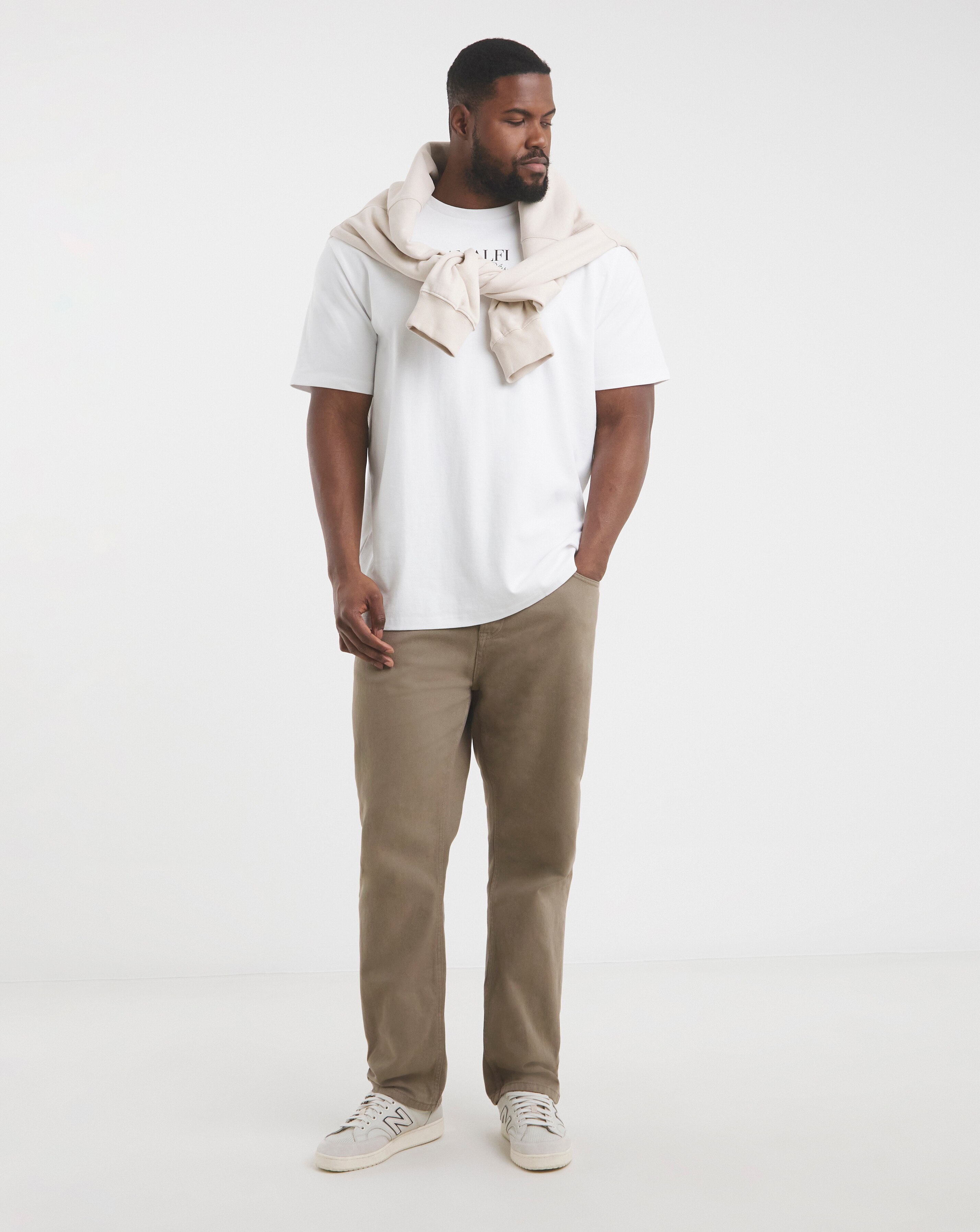Jack & Jones Premium Amalfi Back Graphic T-Shirt - White | JD Williams