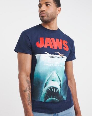 JAWS Graphic T-Shirt - Navy