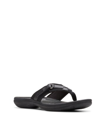 Clarks Black Cloudsteppers Brinkley Sea Sandals - Standard Fit (D)
