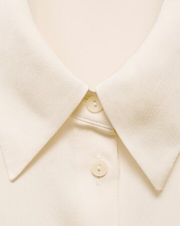 Mango Ideale Cream Shirt