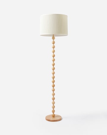 Julipa Wooden Bobbin Floor Lamp