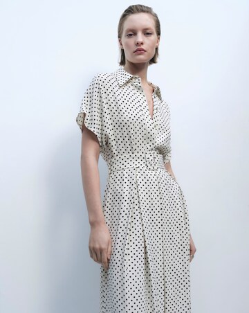 Mango Polka-Dot Dress with Belt