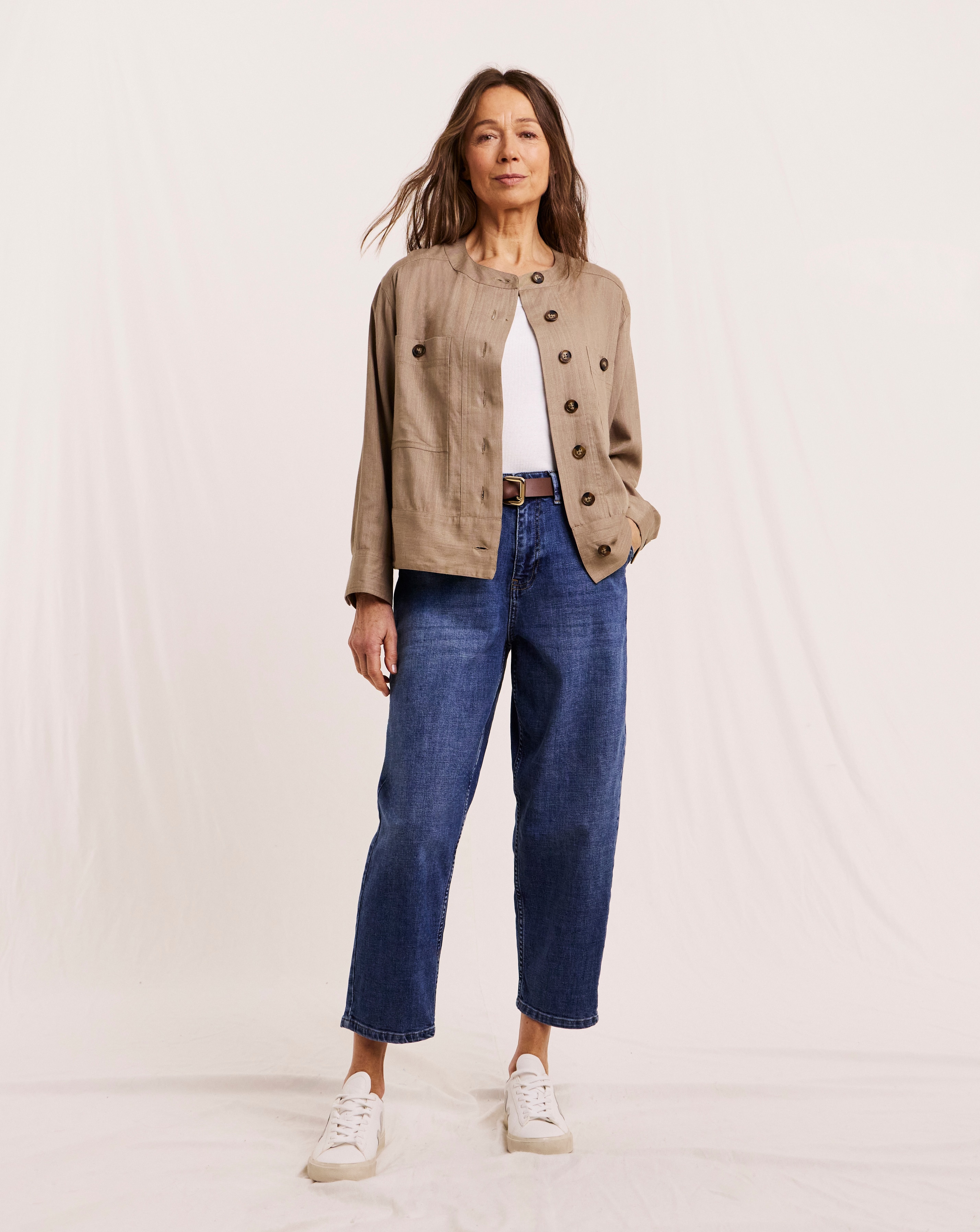 Julipa Linen Mix Detail Jacket | JD Williams