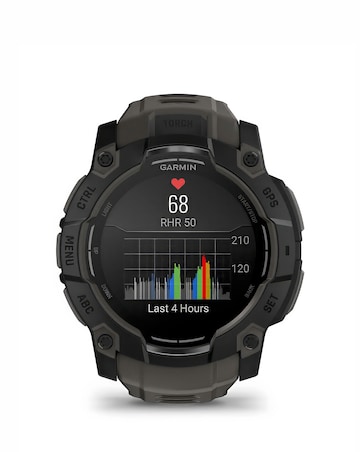 Garmin Instinct 3 50mm Smart Watch - Black/Charcoal