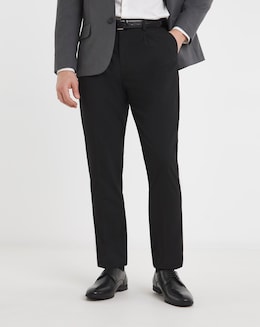 Regular Fit Pleat Stretch Formal Trouser
