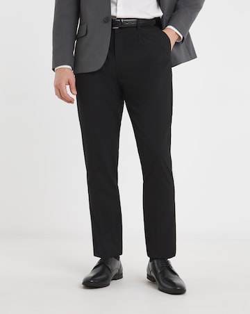 Regular Fit Pleat Front Stretch Formal Trouser