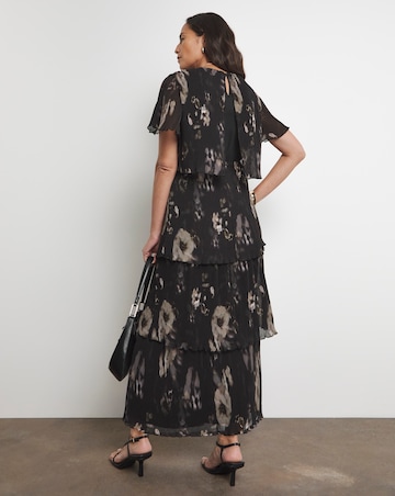 Joanna Hope Tiered Pleated Dress