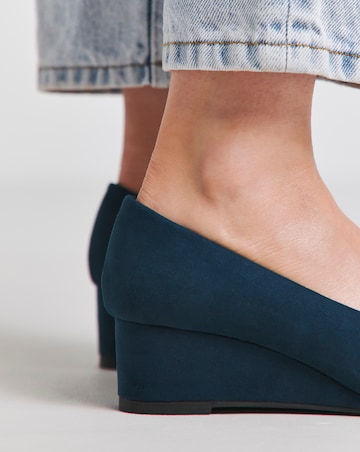 Valentina Low Wedge Court Shoe Extra Wide EEE Fit