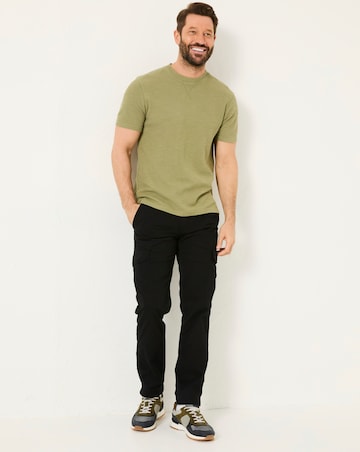 Fatface Bude Cargo Trousers - Washed Black