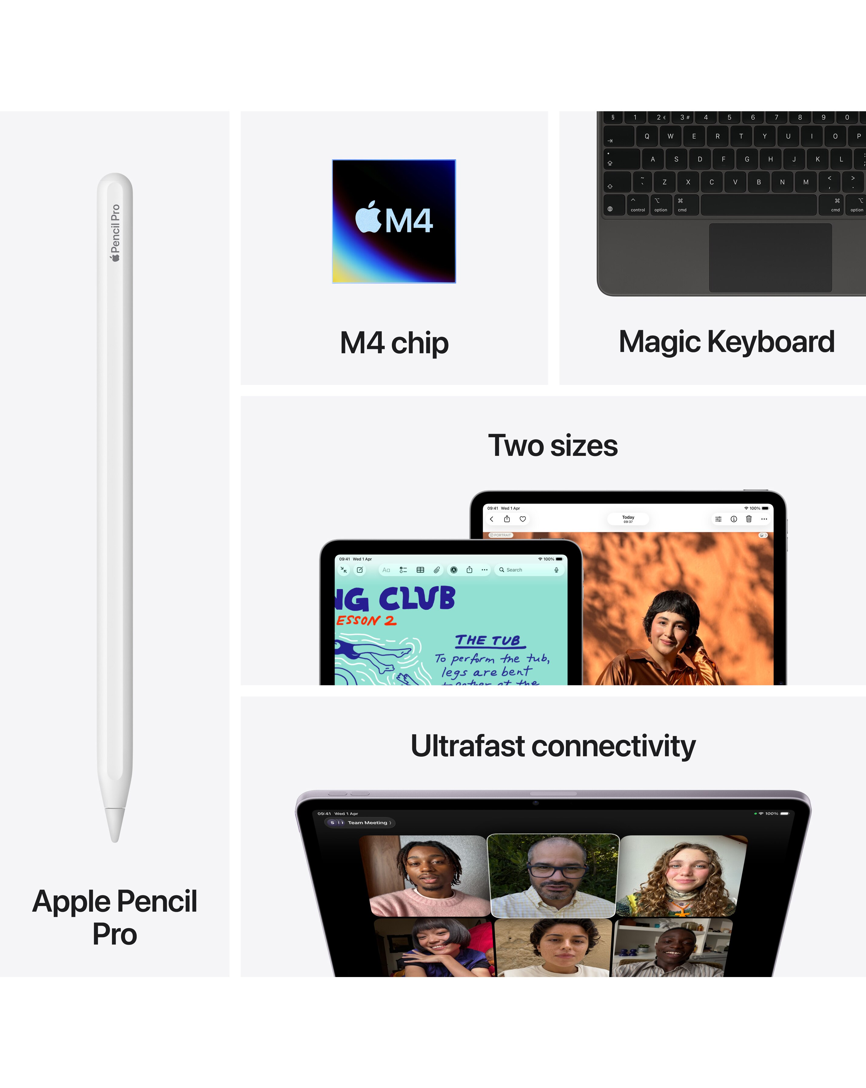 Apple iPad Air (M4, 2026) 13inch Wi-Fi 128GB - Purple | JD Williams