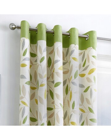 Fusion Beechwood Eyelet Curtains