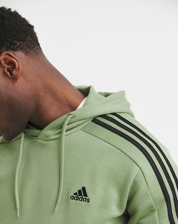 adidas 3 Stripes Fleece Hoodie