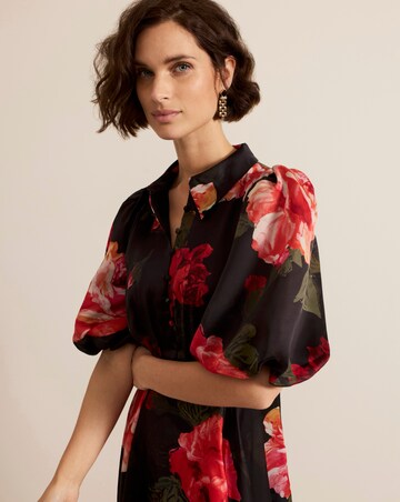Phase Eight Cilla Floral Shirt Midi Dress