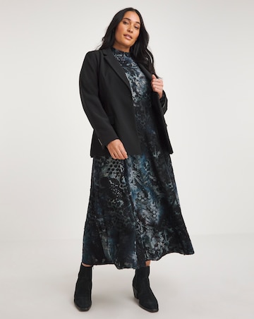 Joe Browns Blue Devore Maxi Dress