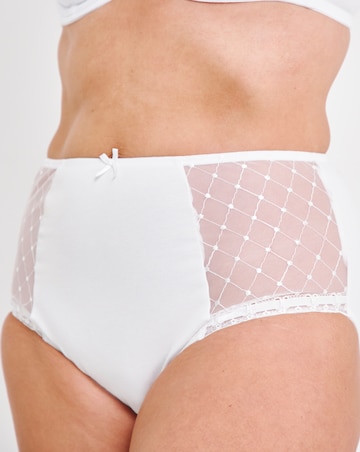 Pretty Secrets (2 Pack) Rachel Embroidery Deep Briefs Black/White