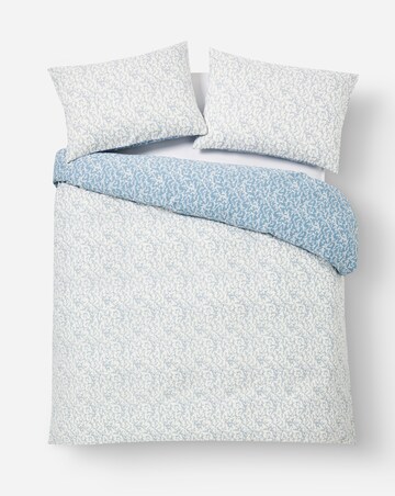 Peyton Mini Blue Leaf Duvet Cover Set