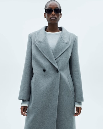 Mango Double Breasted Wool Coat