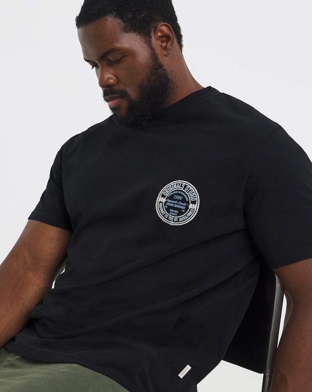 JACK & JONES York Logo T-Shirt - Black