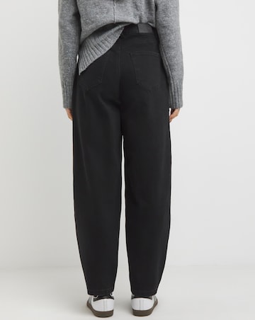 Black Barrel Leg Jeans