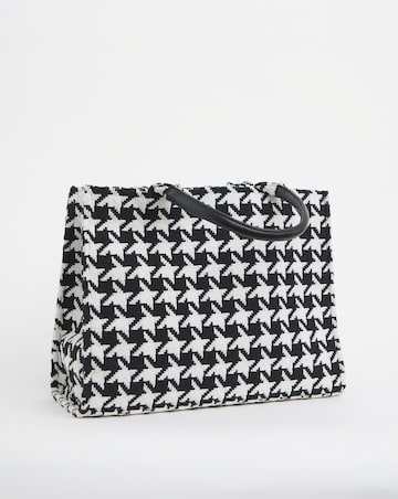 Dogtooth Canvas Tote Bag