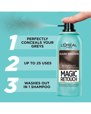 L'Oreal Magic Retouch Temporary Instant Root Concealer Spray Dark Brown 75ml