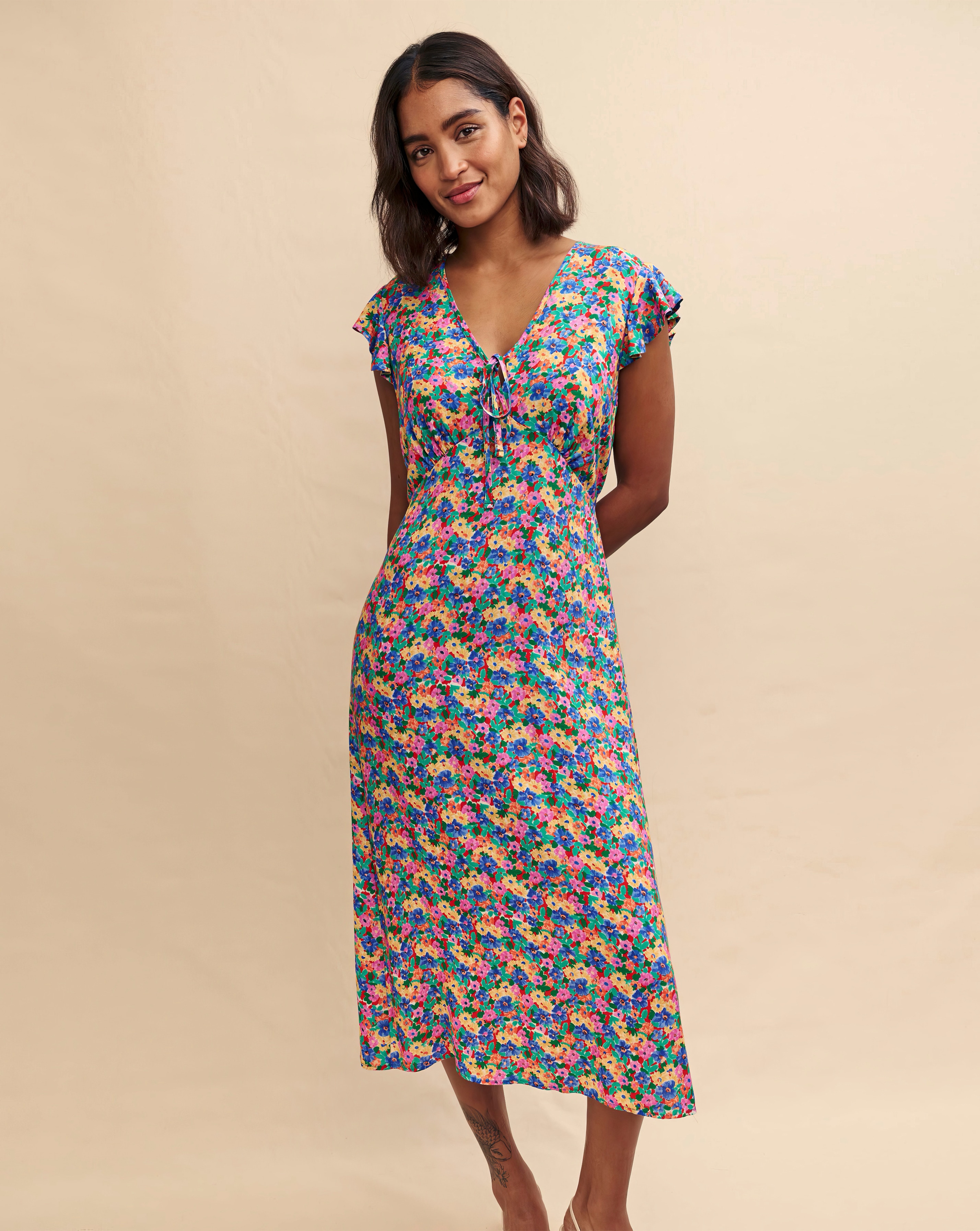Nobody's Child Floral Lily Midi Dress | JD Williams