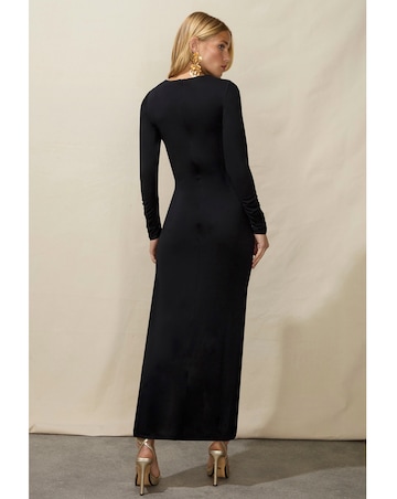 Ro&Zo Jersey Ruched Front Dress