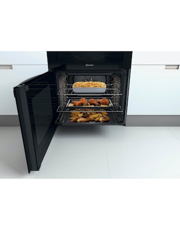 Indesit ID67V9HCX/UK 60cm Electric Double Cooker + Installation